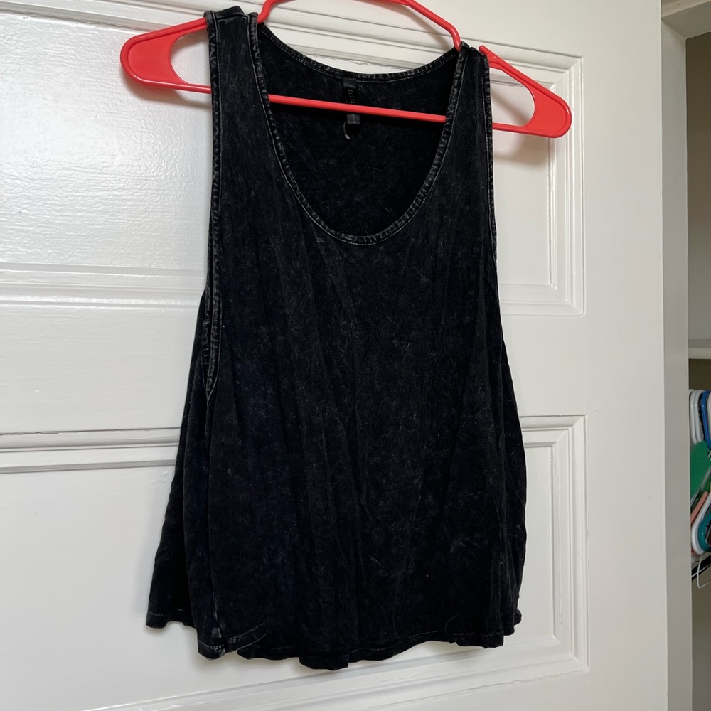 Black tank top